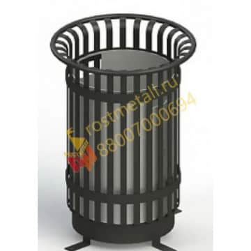 Урна 50л с вставкой 